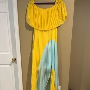 Two Tone Maxi Sun Dress